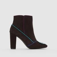 Heeled Ankle Boots with Buckle Detail