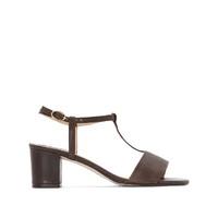 Heeled Leather Sandals