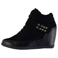 heatons studded wedge trainers ladies