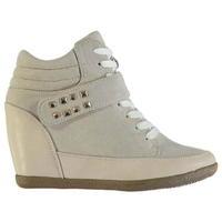 Heatons Studded Wedge Trainers Ladies