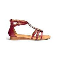 Heavenly Soles Beaded Sandals E Fit