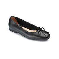 Heavenly Soles Bow Ballerina Shoes EEE