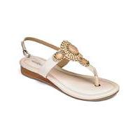 Heavenly Soles Toe Post Sandals E Fit