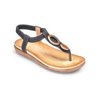 Heavenly Soles Toe Post Sandals E Fit