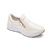 Heavenly Soles Zip Trainer Shoes EEE Fit