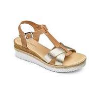 Heavenly Soles T Bar Sandals D Fit