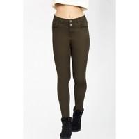 HEIDI BUTTON HIGH WAIST SKINNY