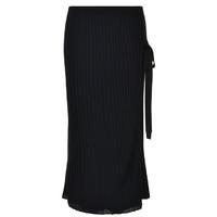 HELMUT LANG Layered Ribbed Skirt