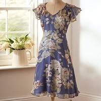 Helene Silk Chiffon Dress