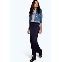 Helena Jersey Maxi Skirt - navy