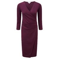 Heavy Jersey Wrap Dress (Blackcurrant / 12)