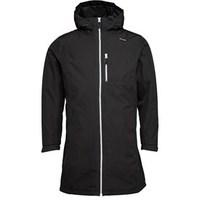 helly hansen womens belfast long insulated hooded jacket black