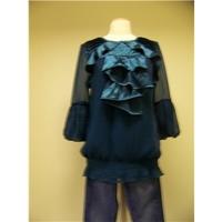 Heaven kingfisher blue polyester blouse size 12 Heaven - Size: 12 - Blue - Evening