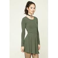 Heathered Knit Skater Dress