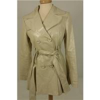 Helene Berman Size 10 Retro 1970\'s Beige Faux Snake Skin Jacket