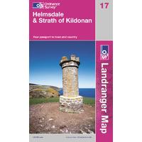 Helmsdale & Strath of Kildonan - OS Landranger Active Map Sheet Number 17