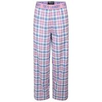 Helen Checked Print Cotton Lounge Pants in Ivory / Begonia  Tokyo Laundry