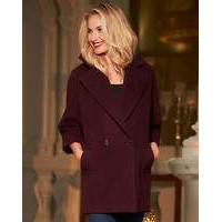 helene berman longline collar coat