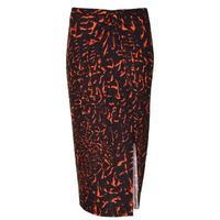 HELMUT LANG Wrap Effect Midi Skirt