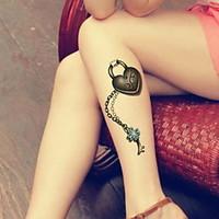 heart cross bracelets waterproof flower arm temporary tattoos stickers ...