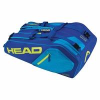 head core supercombi 9 racket bag blueyellow