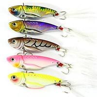 hengjia metal baitvib 11gpc 5pcs 55mm lure fishing