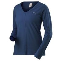 head transition ladies long sleeve top navy l