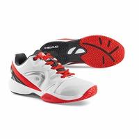 Head Nitro Junior Tennis Shoes - White/Red, 4 UK