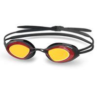 head stealth lsr mirrored swimming goggles blackred