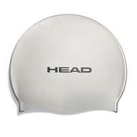 head silicone flat cap silver