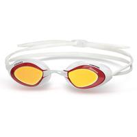 Head Stealth LSR Mirrored Swimming Goggles - White/Red