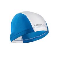 head nylon spandex junior swimming cap royal bluewhite