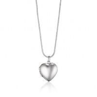 Heart Silver Locket Plain