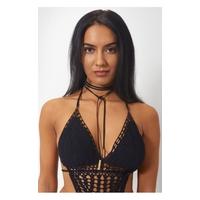 Hendrix Black Suede Western Choker