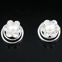 headpieces in 2 pieces gorgeous rhinestones imitation pearl wedding he ...