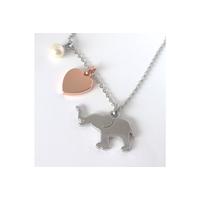 Heart & Elephant Charm Necklace