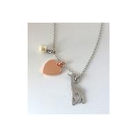 Heart & Giraffe Charm Necklace