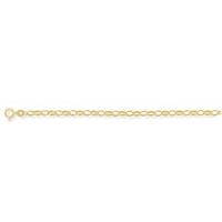 heavyweight quality diamond cut oval belcher chain 1640cm