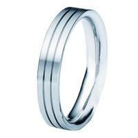 henrich and denzel gents platinum double groove band ring p4642 45