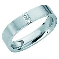 Henrich and Denzel Platinum 0.1ct Double Diamond Ring P3334-01