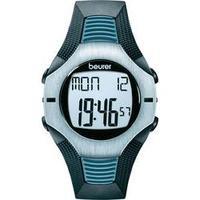 Heart rate monitor watch with chest strap Beurer PM26 Analogue Blue, Grey, Black