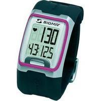 heart rate monitor watch with chest strap sigma pc 311 pink