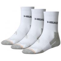 Head Crew Socks 35/38 White PK3