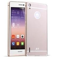 HHMM Aluminum Frame PC Back Cover Mobile Phone Covers Protective Cases For Huawei P7 (Assorted Colors)