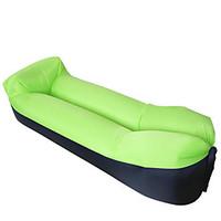 HHY210T Anti Tear Plaid Fabric Pillows Sofa Air Sofa Portable Outdoor Inflatable Sofa Color Puzzle Sleeping Bag Bed