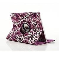 High Quality PU Leather Leopard Print Spin Full Body Case for iPad Air 2 (Assorted Colors)