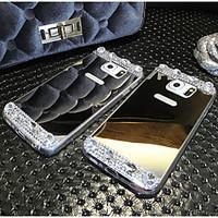 High Quality Electroplating Mirrored with Diamond Back Cover for Samsung Galaxy Note4/Note5