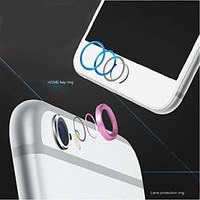 High quality Metal Home button Cover Ring Protector Circle Aluminum Alloy Camera Lens Cover Guard for IPHONE 6/6S Plus