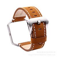 High Quality Handmade Retro Leather Band Metal Frame for Fitbit Blaze