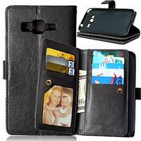 High quality PU leather wallet mobile phone holster Case For Galaxy Grand Prime/J1/J5(Assorted Color)
